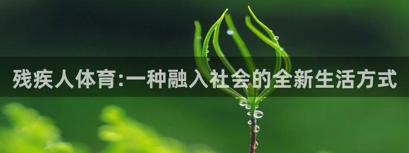 b体育必一运动官网：残疾人体育:一种融入社会的全新生活方式